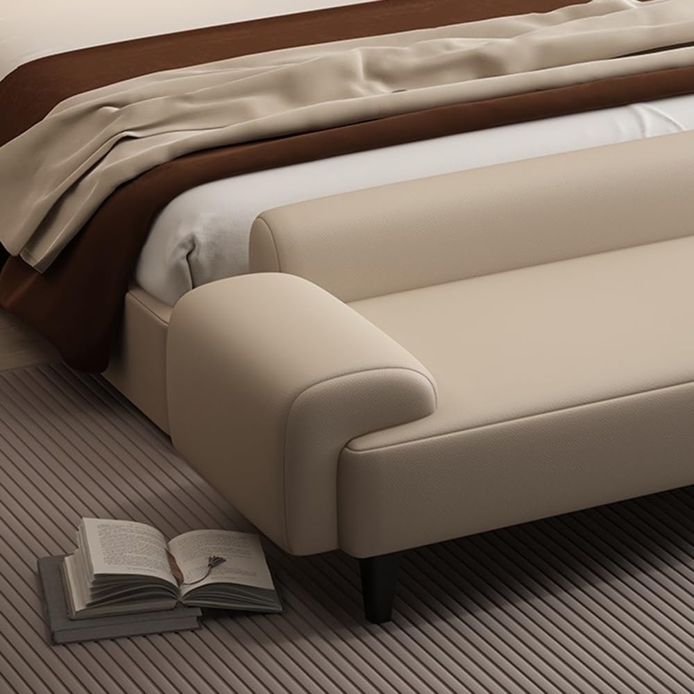 Modern Bed End Stool for Bedroom Bedside Hotel Sofa High-end Long Shoe Changi...