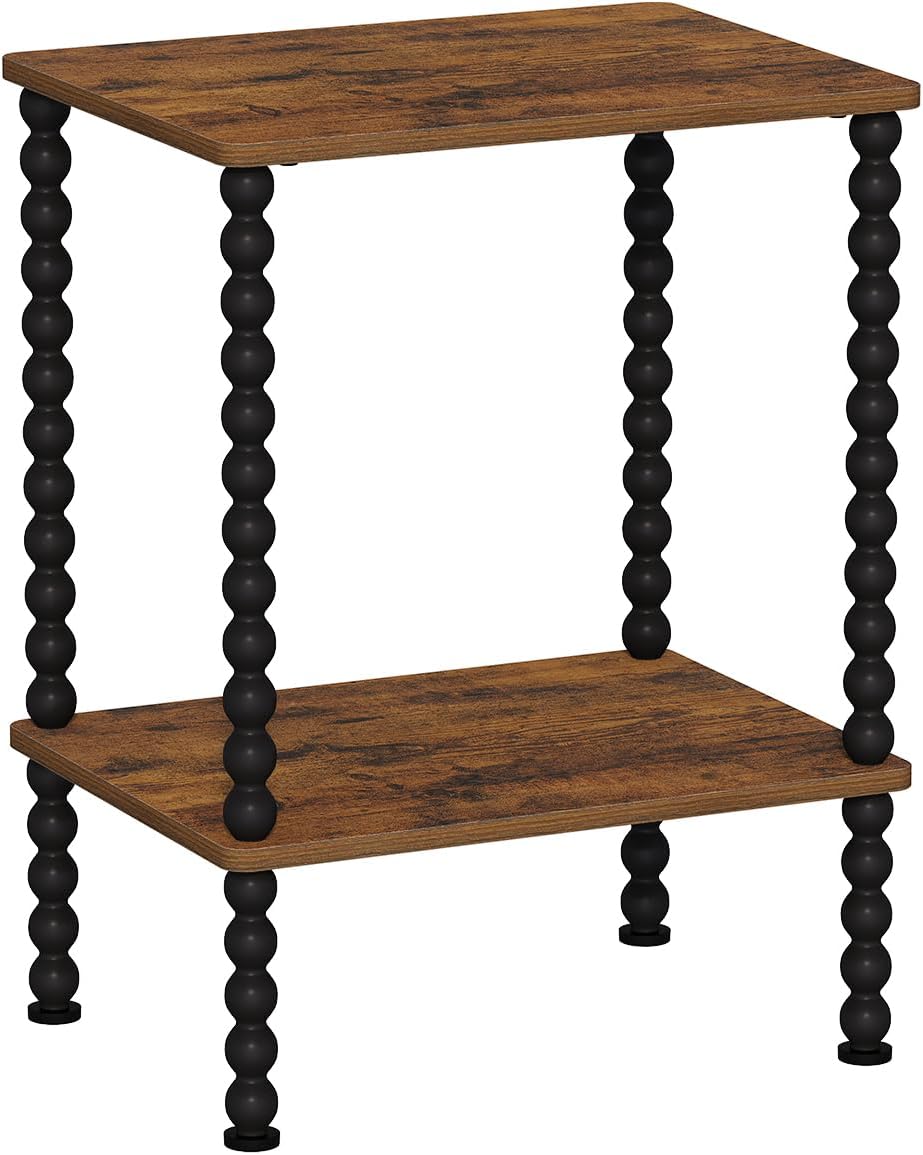 YINMIT End Table,2-Tier Small Side Table with Open Storage Shelf | Night Stan...