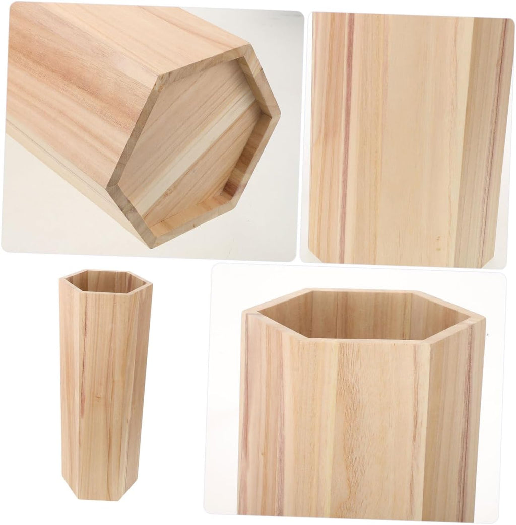 Wooden Umbrella Bucket Entryway Umbrella Stand Storage Rack Decorative Indoor Organizer