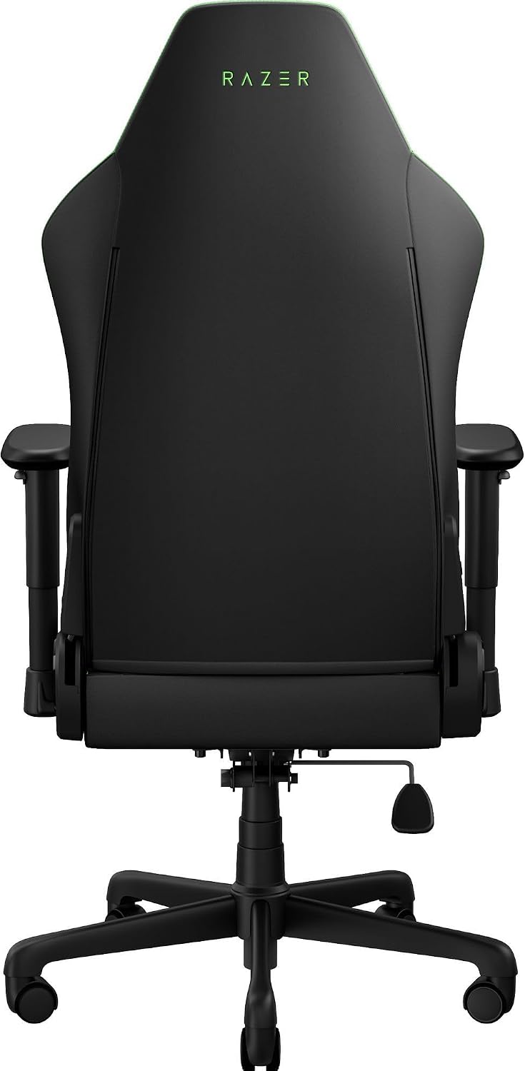 Razer Iskur V2 X NewGen Ergonomic Gaming Chair, Black/Green | Gen-2 EPU Leath...