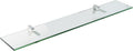 Spancraft Glass C-10x33-Chrome Cardinal Glass Shelf, Chrome, 10" x 33"