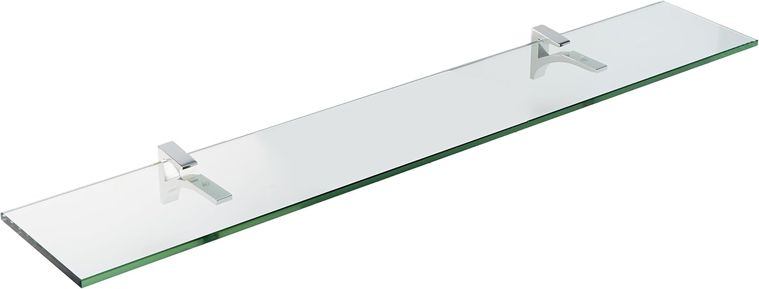Spancraft Glass C-12x42-Chrome Cardinal Glass Shelf, Chrome, 12" x 42"