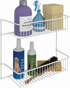 ClosetMaid 8002 2-Tier Wall Rack for Added Storage, 10.5-Inch H x 12.5-Inch W x 5-Inch D, White