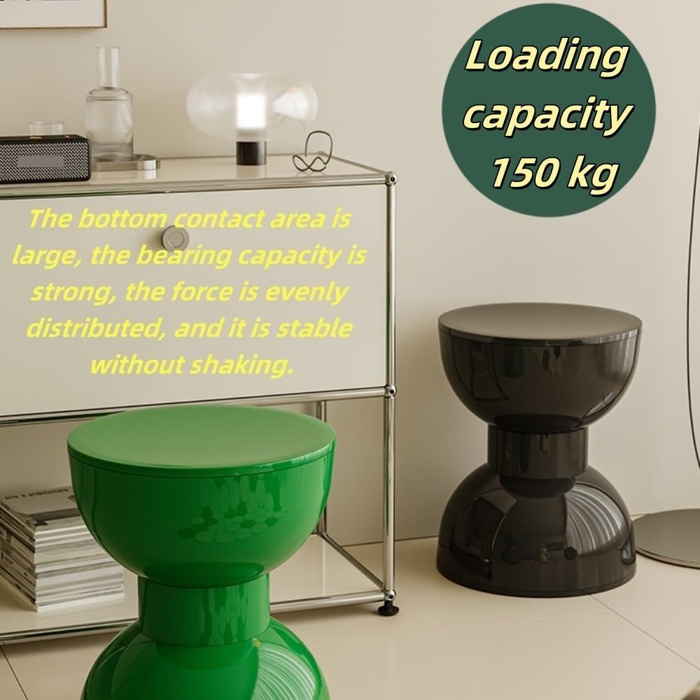 Nightstand Bedside Table Side End Table Playful Hourglass Sleek and Practical...