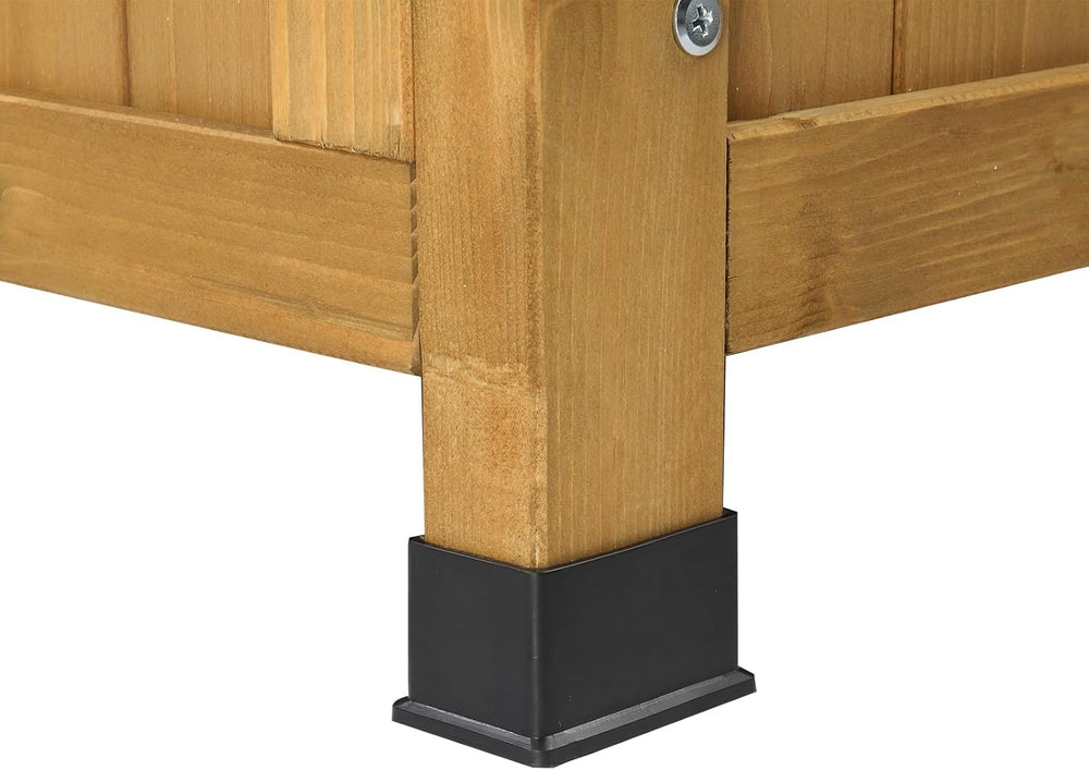 Outdoor Wood Storage Bench Deck Box, Entryway Porch Storage Bench, Wood Loves...