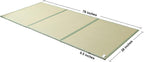 Natural Igusa Rush Grass Floor Tatami Mat,Twin, 79" x 39" x 0.5" | Japanese Portable Folding Firm Traditional Bed Mattress, Foldable Pad Futon,for Sleeping,Sitting,Yoga,Relaxing,Zen