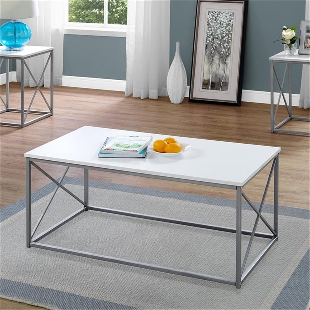 Monarch Specialties Table Set, One Size, White