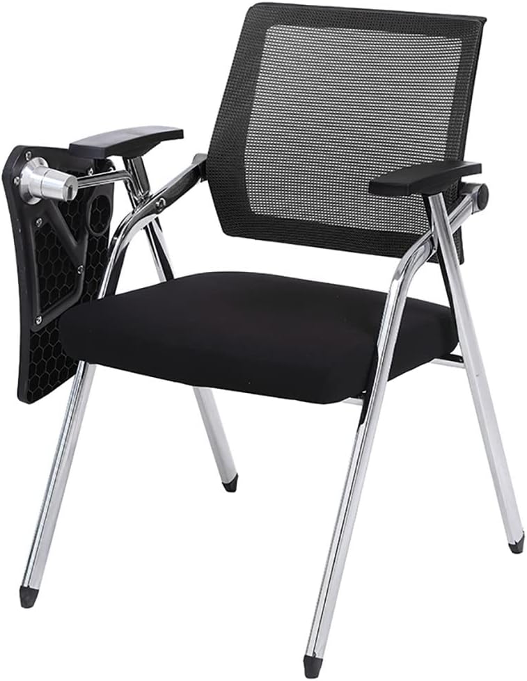 Ergonomic Folding Mesh Chair with Armrest Lumbar Support and Metal Frame Office Conference