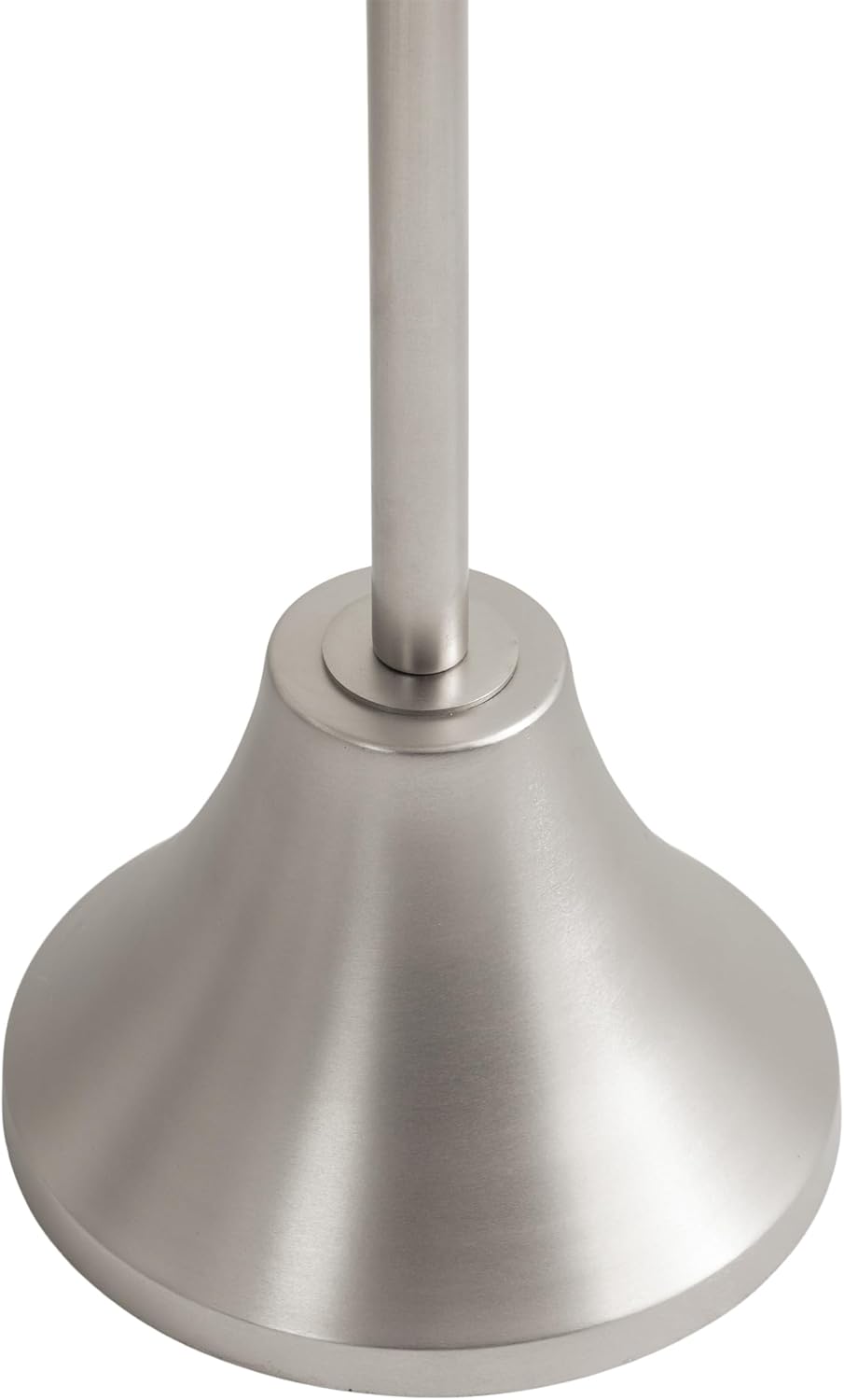 Kate and Laurel Sanzo Modern Pedestal Side Table, 15 x 15 x 24, Antique Silver, Decorative End Table with Hammered Tabletop for Use as a Bedroom Nightstand or Living Room Accent Table