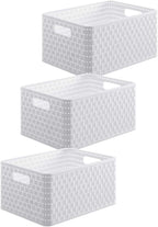 Rotho Set of 3 Country 18 Litre, White, A4/18 Liter (36,8 x 27,8 x 19,1 cm)