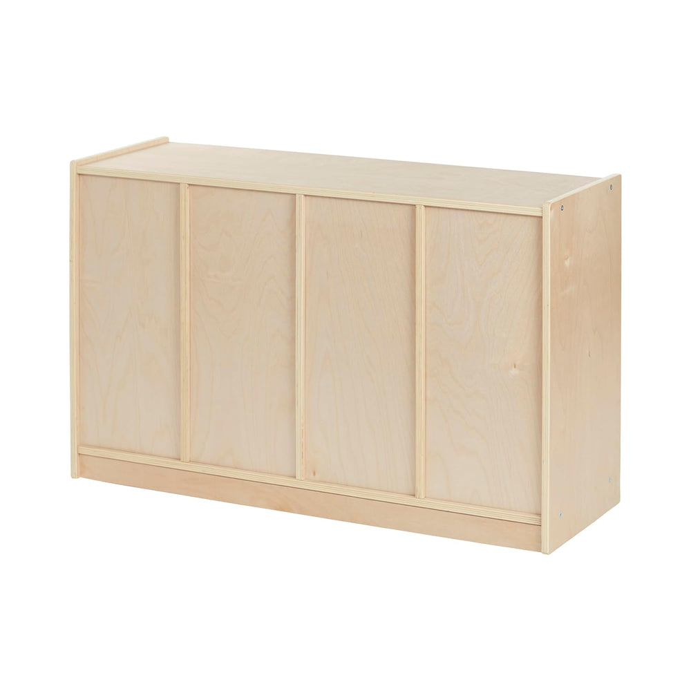 ECR4Kids 12 Cubby Mobile Tray Storage Cabinet, 3x4, Classroom Furniture, Natu...