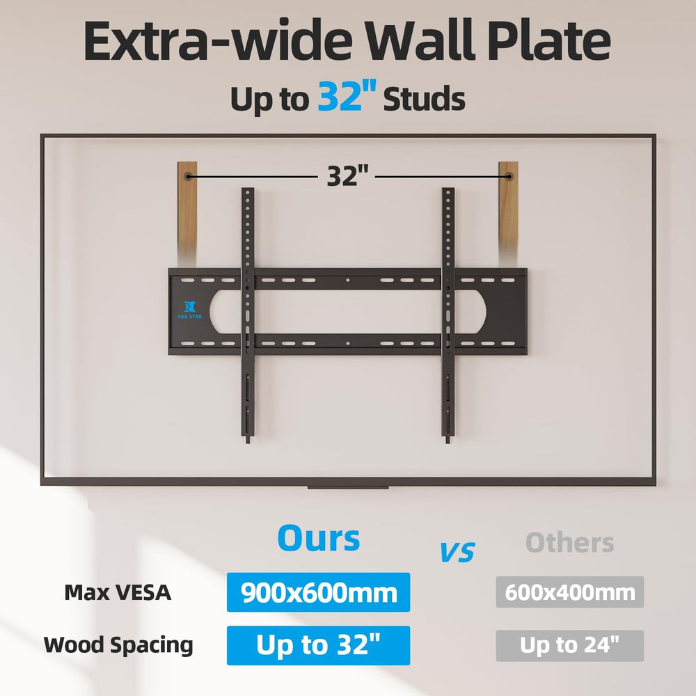 85 86 98 100 inch Heavy Duty TV Wall Mount for 55-120 inch Large TVs up to 22...