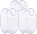 BATTOO Deluxe Strong Mesh Pop up Laundry Hamper Basket with Side Pocket for Laundry Room, Bathroom, Kids Room, College Dorm or Travel 3 Pack White