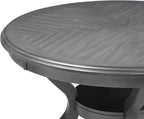 New Classic Furniture Cori 5-Piece Round Dining Set with 1 Table and 4 Chairs, Gray