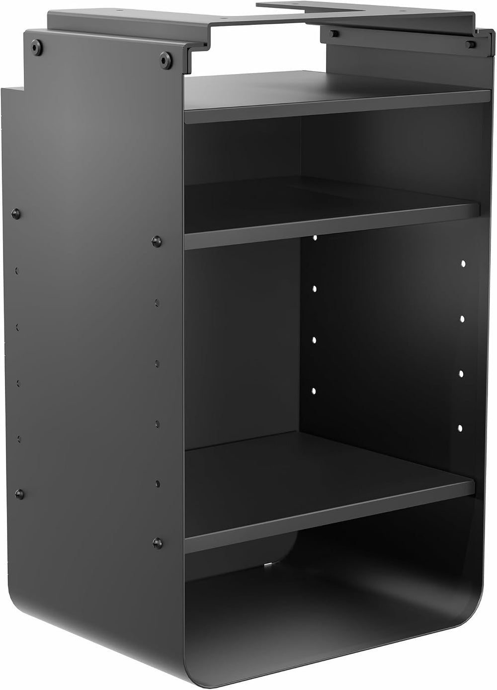 VIVO Under Desk Storage Cabinet, High Capacity Shelving Unit with Height Adju...