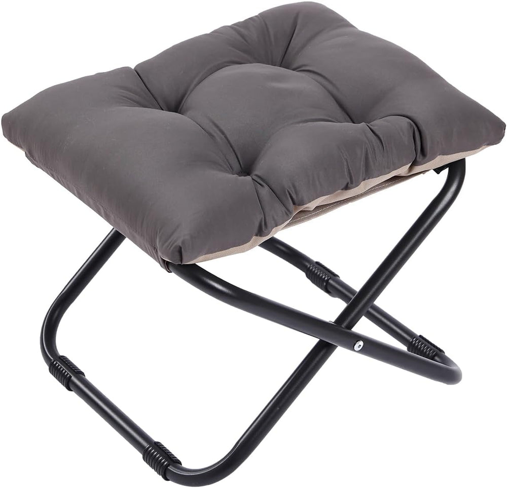 LITA Folding Upholstered Footrest with Straight & Square Shape,Small Otto...