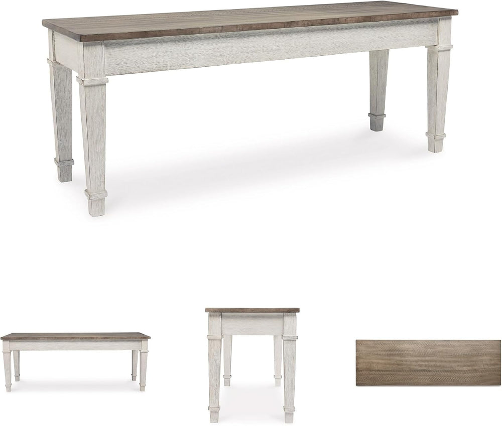 Signature Design by Ashley Skempton Farmhouse Storage Bench, Distressed Finis...