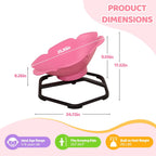 Spinning Chair for Autistic Kids, Flower-Shaped Sensory Spinning Chair for Balance & Coordination, Sit and Spin Sensory Chair, Autism Sensory Toys for Coordination Balance Focus (Pink)