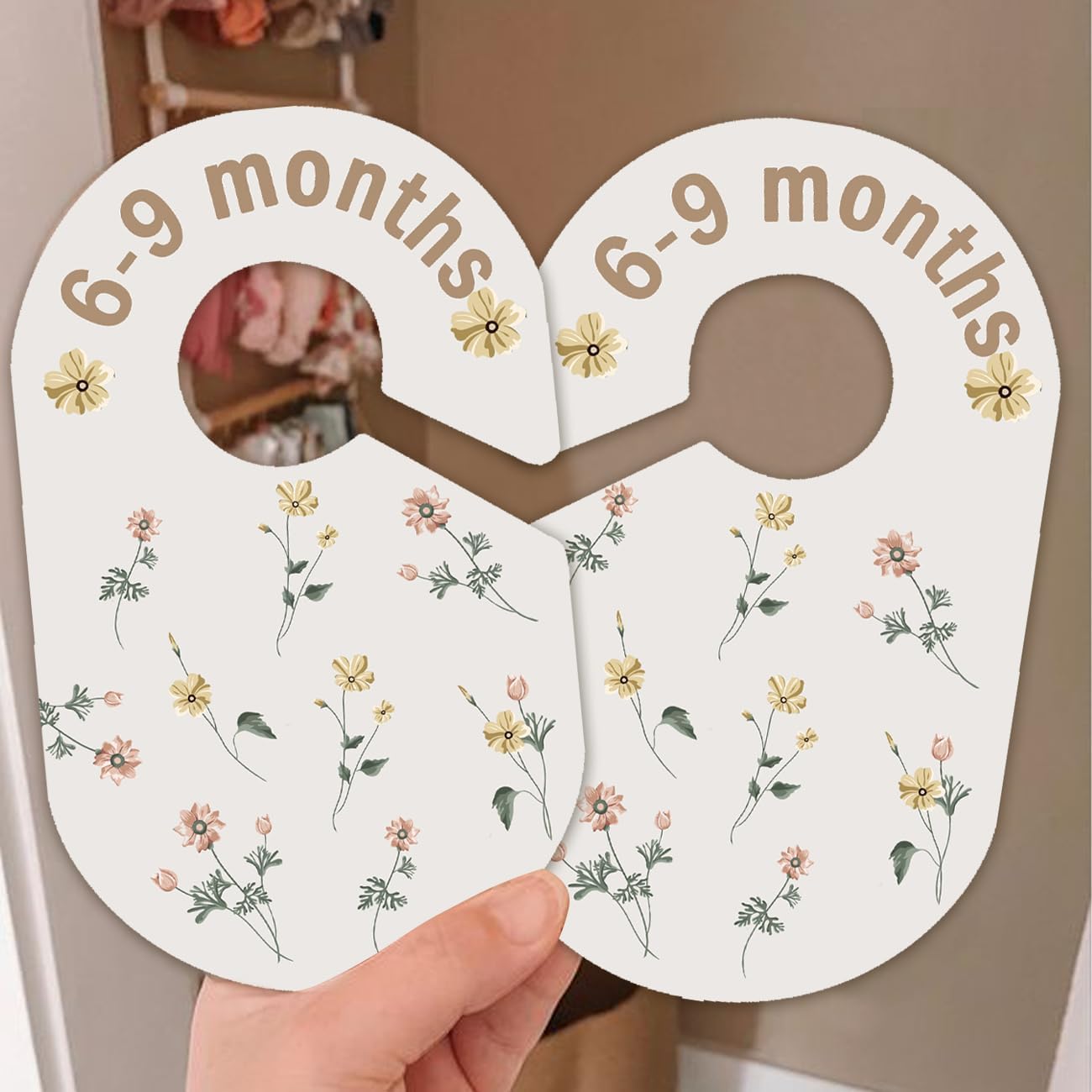 Baby Closet Dividers, Clothes Dividers with Cottage Floral Design