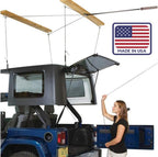 HARKEN - Truck Cap Overhead Garage Storage Hoist, Self-Leveling, Safe Anti-Drop System, Easy One-Person Operation, Smart Garage Organization - 7806