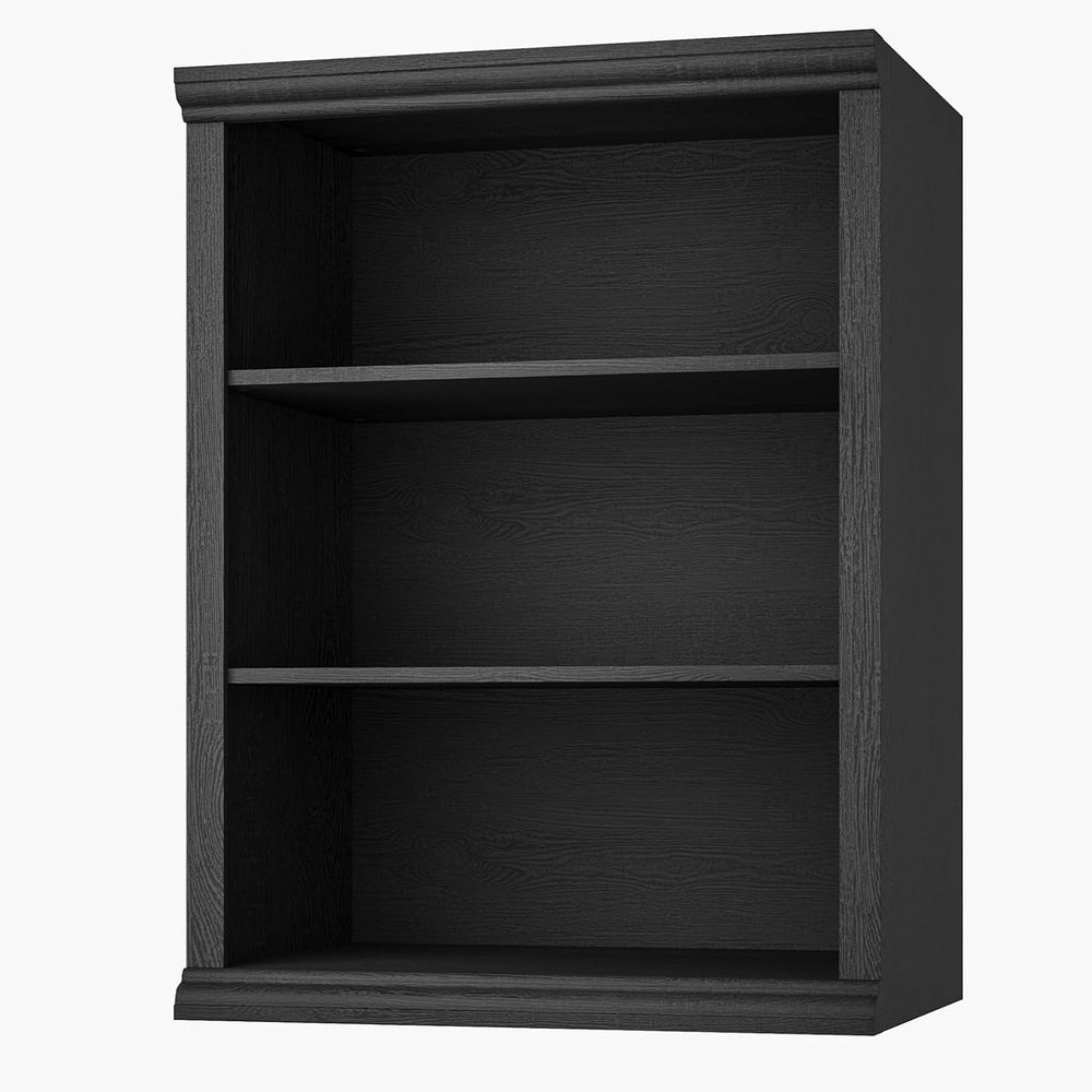 Rresyet 3 Tier Bookcase 27.6" W Bookshelf, Black