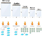 10 Small Vacuum Storage Bags, Space Saver Sealer Compression Bags for Blankets, Comforters, Pillows, Clothes Storage
