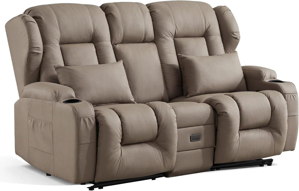 Loveseat Recliner Sofa,RV Wall Hugger Recliners for Small Spaces,Reclining Lo...