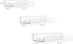 Rebecca Luxurious Acrylic Floating Shelves for Wall - 2 Pack of 24" x 2" x 4" - 5mm Thick Clear Book Shelf for Bathroom, Bedroom, Nursery, Kids Room with Easy Installation Hardware – Cute Bookshelf
