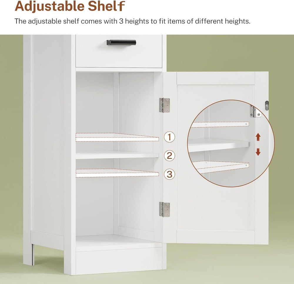 TEENFON 67" H Tall Storage Cabinet with 2 Doors, Bathroom Storage Cabine...