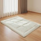 Twin Size Japanese Floor Futon Foldable Futon Mattress for Floor Tatami Mattress Portable Rollaway Bed for Guest Playmat for Kids Tatami Sleeping Pad Japanese Mattress for Adults Beige A