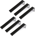 Novel Box 6 Pack Bracelet/Watch Ramp Black Leatherette 2x8.25x2 Inches - Slim and Sleek Ramps for Jewelry Display - Bracelet Holder Organizer Stand for Wedding, Selling & Personal Use