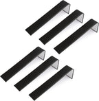 Novel Box 6 Pack Bracelet/Watch Ramp Black Leatherette 2x8.25x2 Inches - Slim and Sleek Ramps for Jewelry Display - Bracelet Holder Organizer Stand for Wedding, Selling & Personal Use