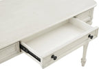 OSP Home Furnishings Country Meadows 48 Inch Writing Desk with Drawer, Antique White