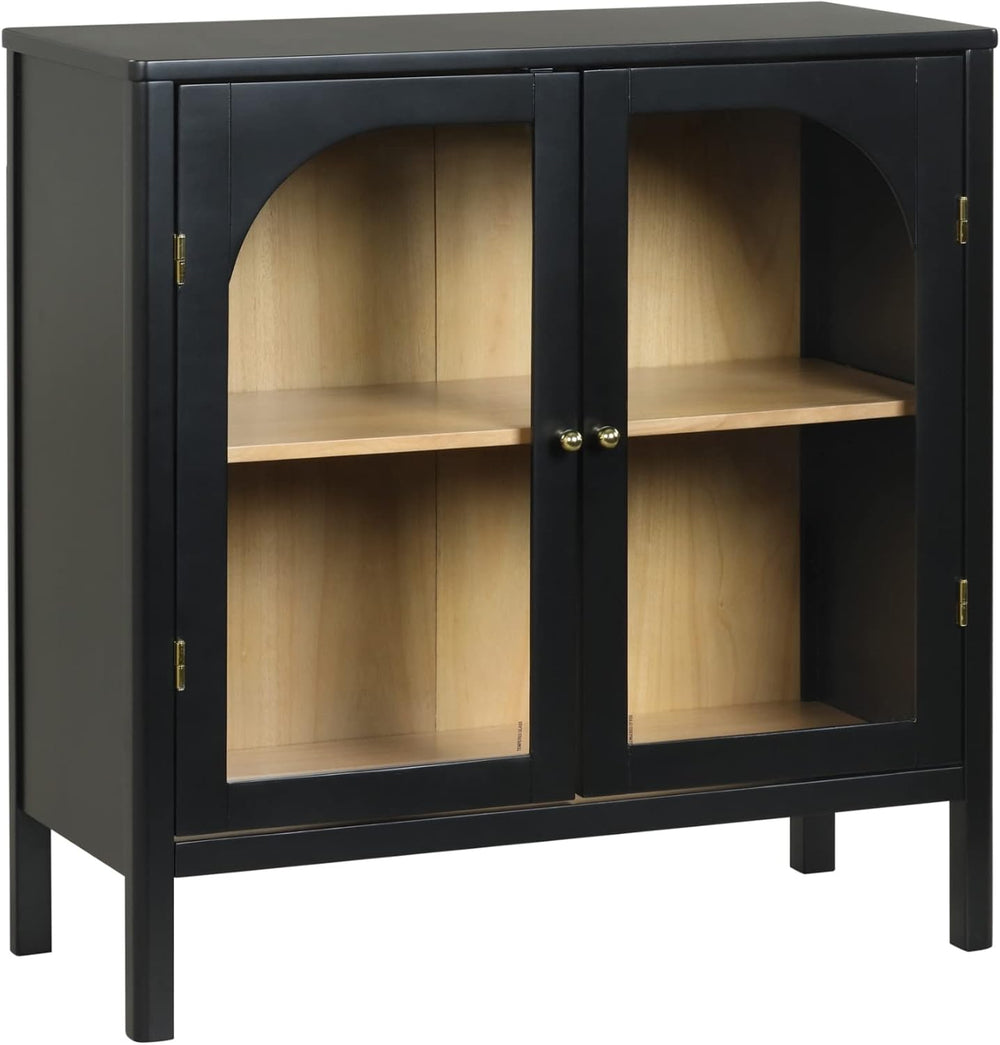 Nathan James Mason Storage Cabinet, Free Standing Accent Sideboard Buffet, Cr...