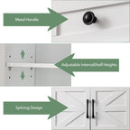 Bathroom Wall Cabinet, 23x25 Inch Farmhouse Medicine Cabinet Over Toilet with Drawer 2 Doors, Motion Lighting & Adjustable Shelves, White Above Toilet Storage for Laundry, Kitchen