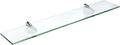 Spancraft Glass O-4.75x36-Chrome Oriole Glass Shelf, Chrome, 4.75" x 36"