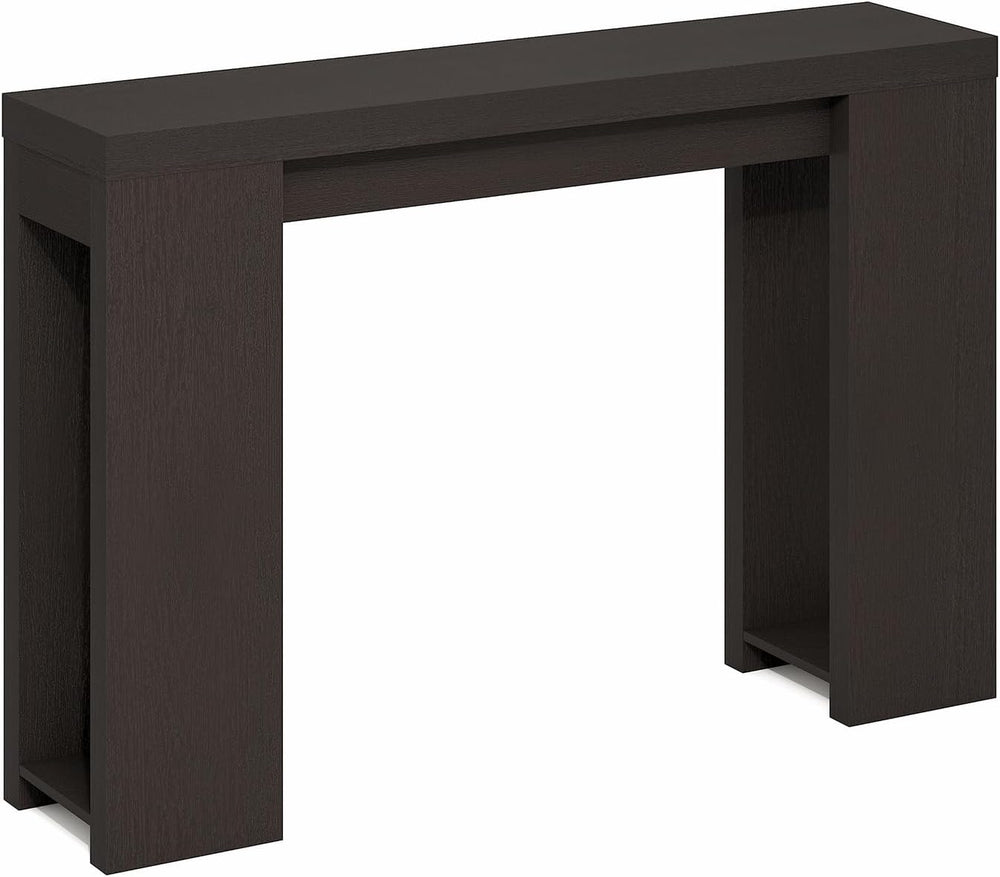 Furinno ARA 47-Inch Wide Entryway Table, Narrow Console Table, Dark Oak | Thi...