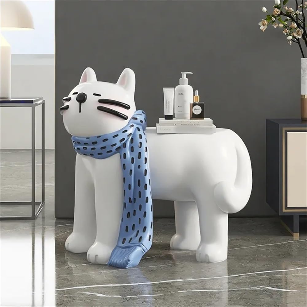 Cat Shape Side Tables, Small End Table for Home, Modern Accent Table, Creativ...