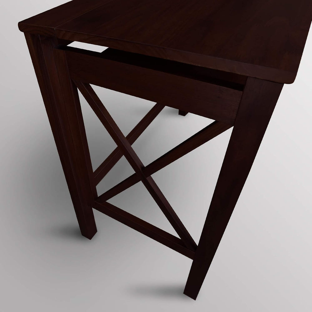 Casual Home Montego Folding Desk with Pull-Out Tray-Espresso