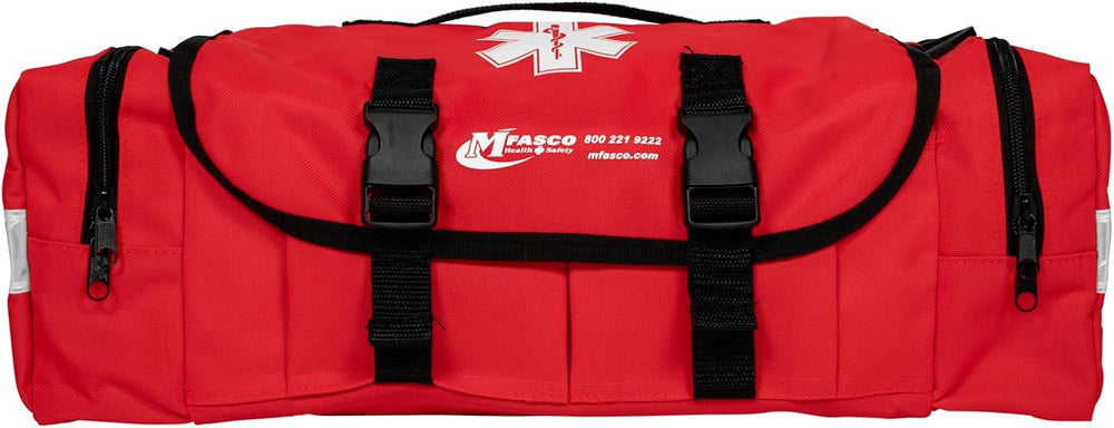 School First Aid Kit Classroom Emergency Bag Trauma Supplies 200+, Red
