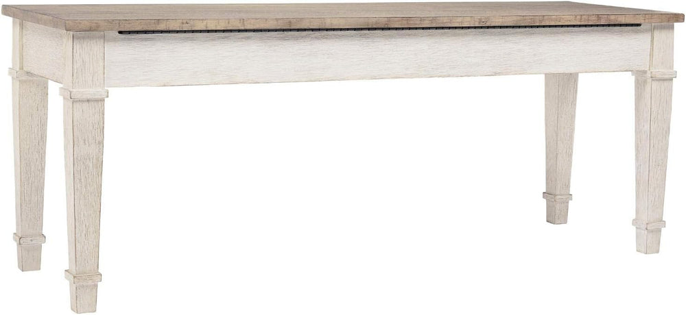 Signature Design by Ashley Skempton Farmhouse Storage Bench, Distressed Finis...