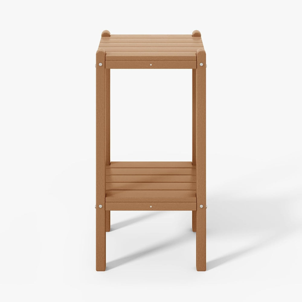 WestinTrends Malibu 36" Outdoor Adirondack HDPE 2-Tier Patio Side Table,...