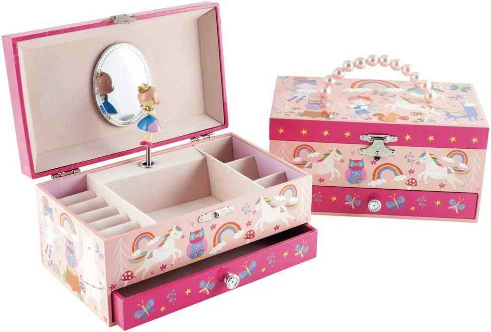 Rainbow Fairy Musical Jewellery Box with Drawer by Floss & Rock