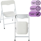 Heritage Kids Padded Folding Chair for Kids, Set of 2, White, Ages 3+