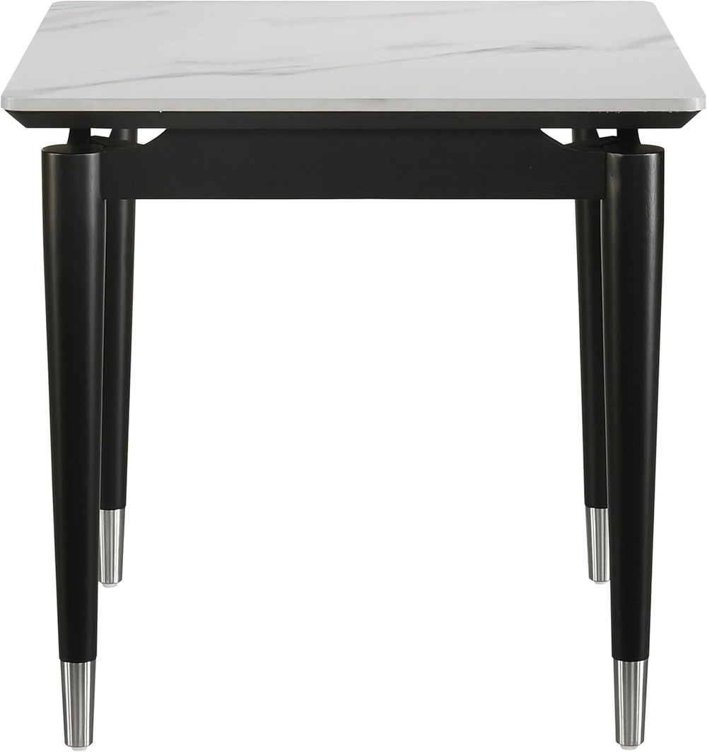 Furniture of America Miranda Modern Solid Wood 23.6-inch Square End Table wit...