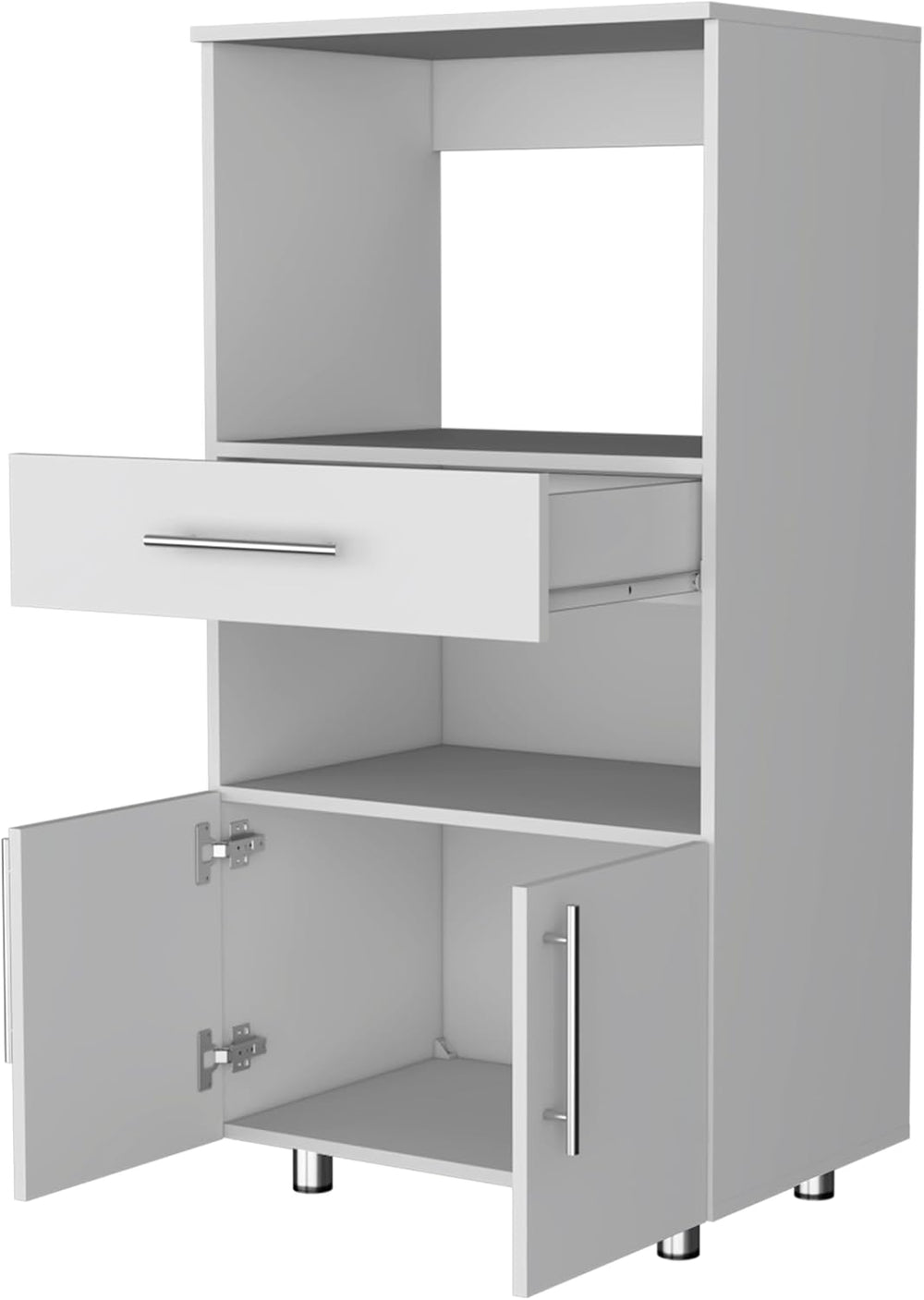 48in Kitchen Pantry Cabinet with Storage, Wood Kitchen Storage Buffet Server ...