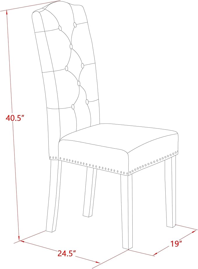 East West Furniture V697EL121-5 5 Piece Dinette Set Includes a Rectangle Dini...