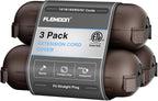 Flemoon [3 Pack] Outdoor Extension Cord Waterproof Cover, Weatherproof Electrical Connection Box for Outdoor Plug, Outlet, Outdoor Outlet, Socket, Halloween, Christmas Holiday Decoration Light, Brown