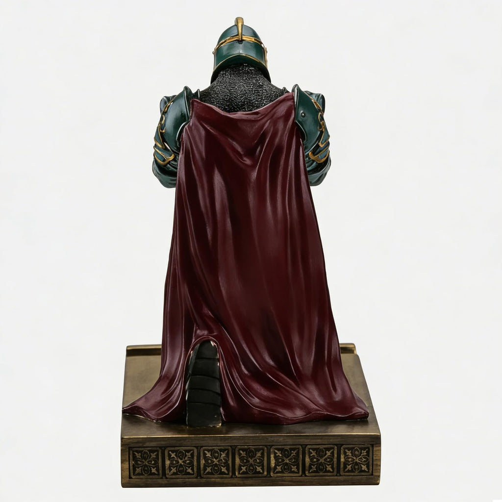 King's Guard Watch Display Stand Jewelry Necklace Holder Tray Tower Green | Cell Phone Stand Resin Bookends Paperweight Desktop Organizer and Accessories as Gift for Office, Study and Living Room