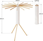 Clothes Drying Rack Foldable,Laundry Drying Rack,Drying Rack Clothing(16 Wood Poles),Clothes Hanger Rack,Laundry Rack Folding,Collapsible,Retractable